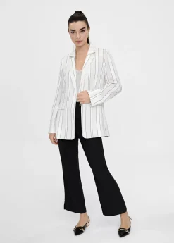 Americana blazer con rayas