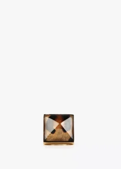 Anillo cristal animal print