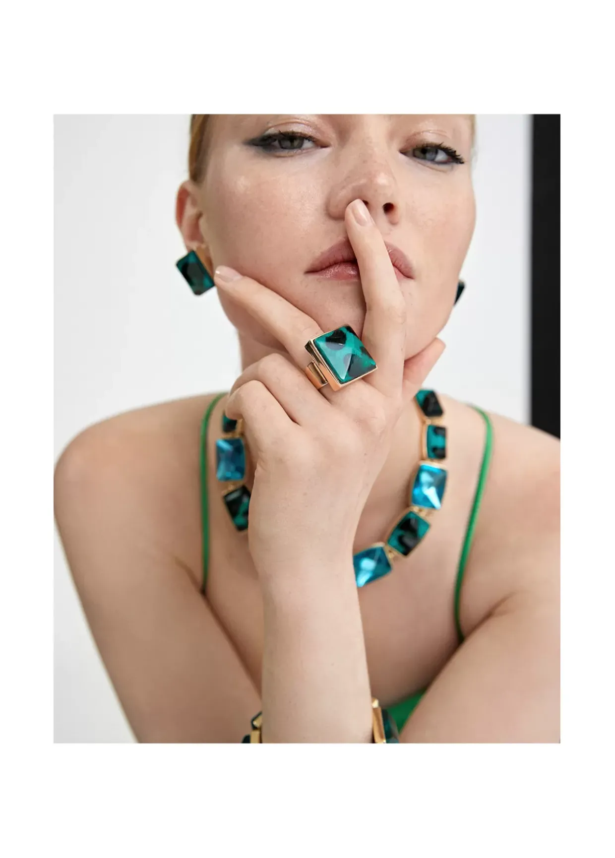 Anillo cristal animal print