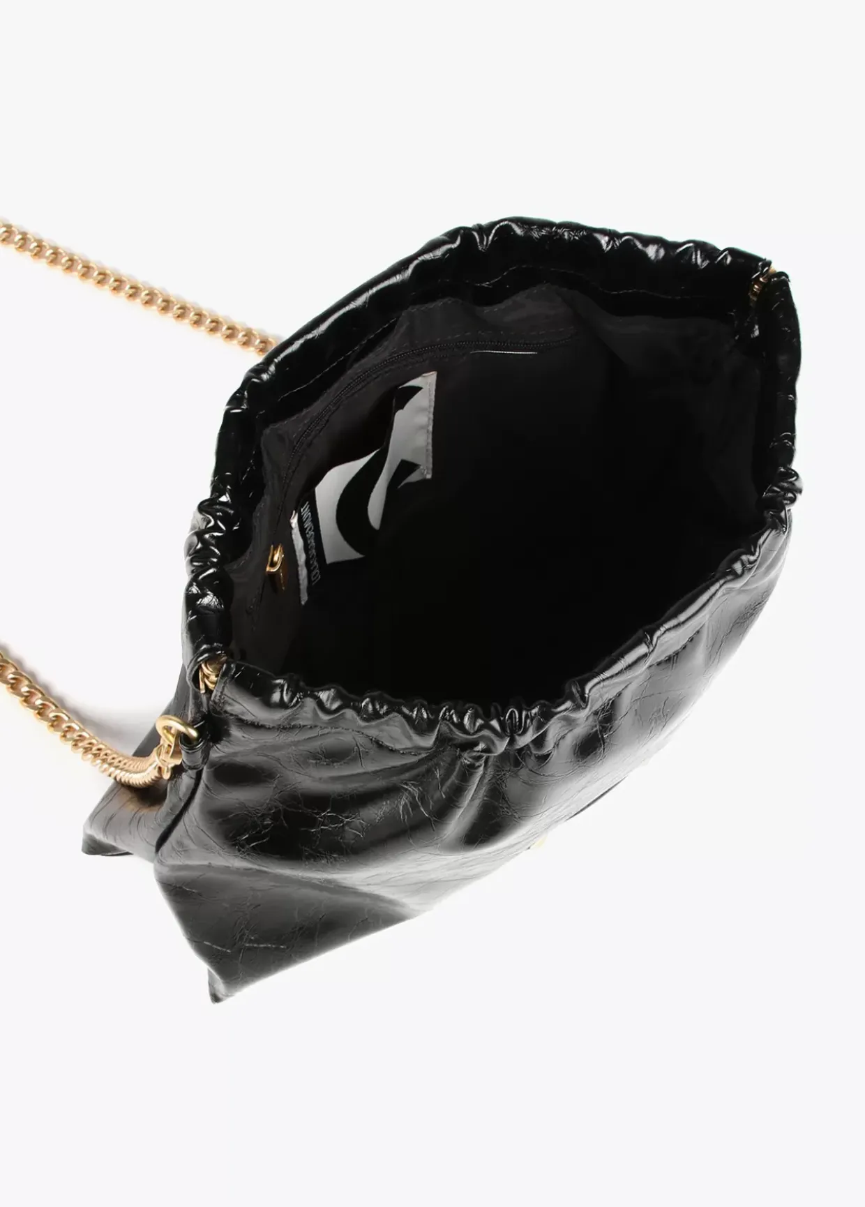 Bandolera efecto piel brillante