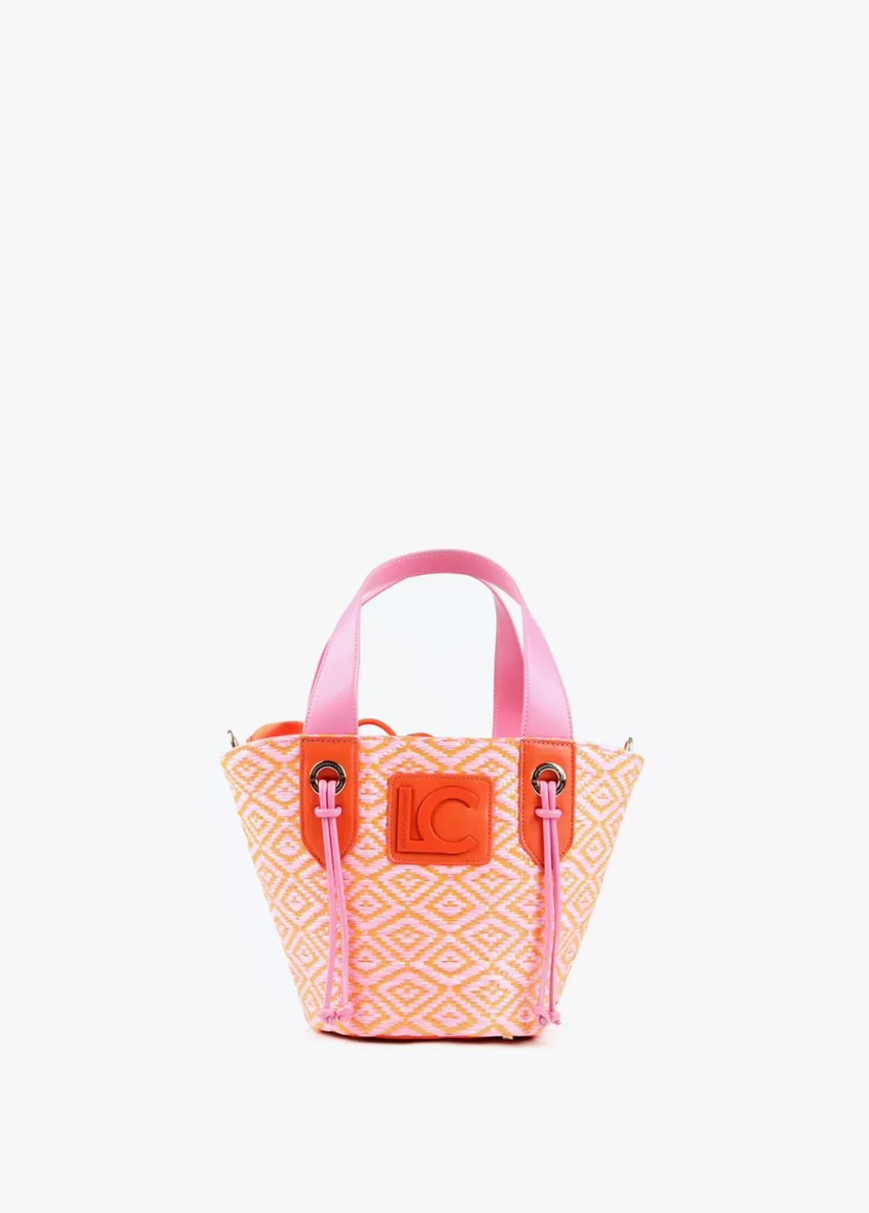 Bandolera tipo cesta efecto rafia