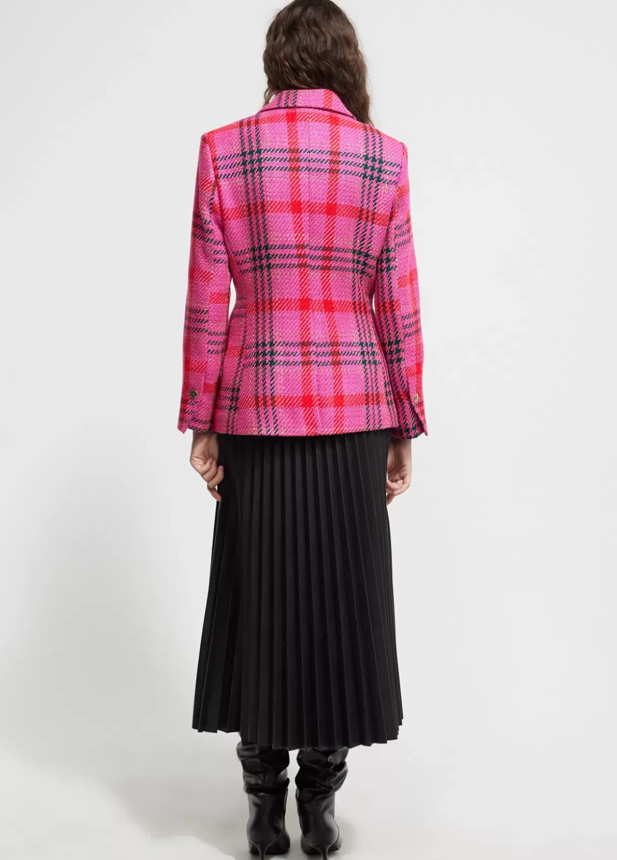 Blazer cuadros tweed