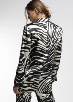 Blazer estampada cebra
