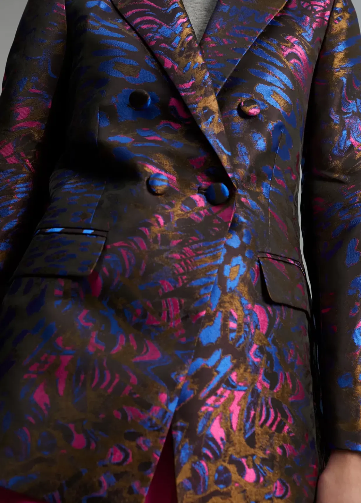 Blazer jacquard estampado