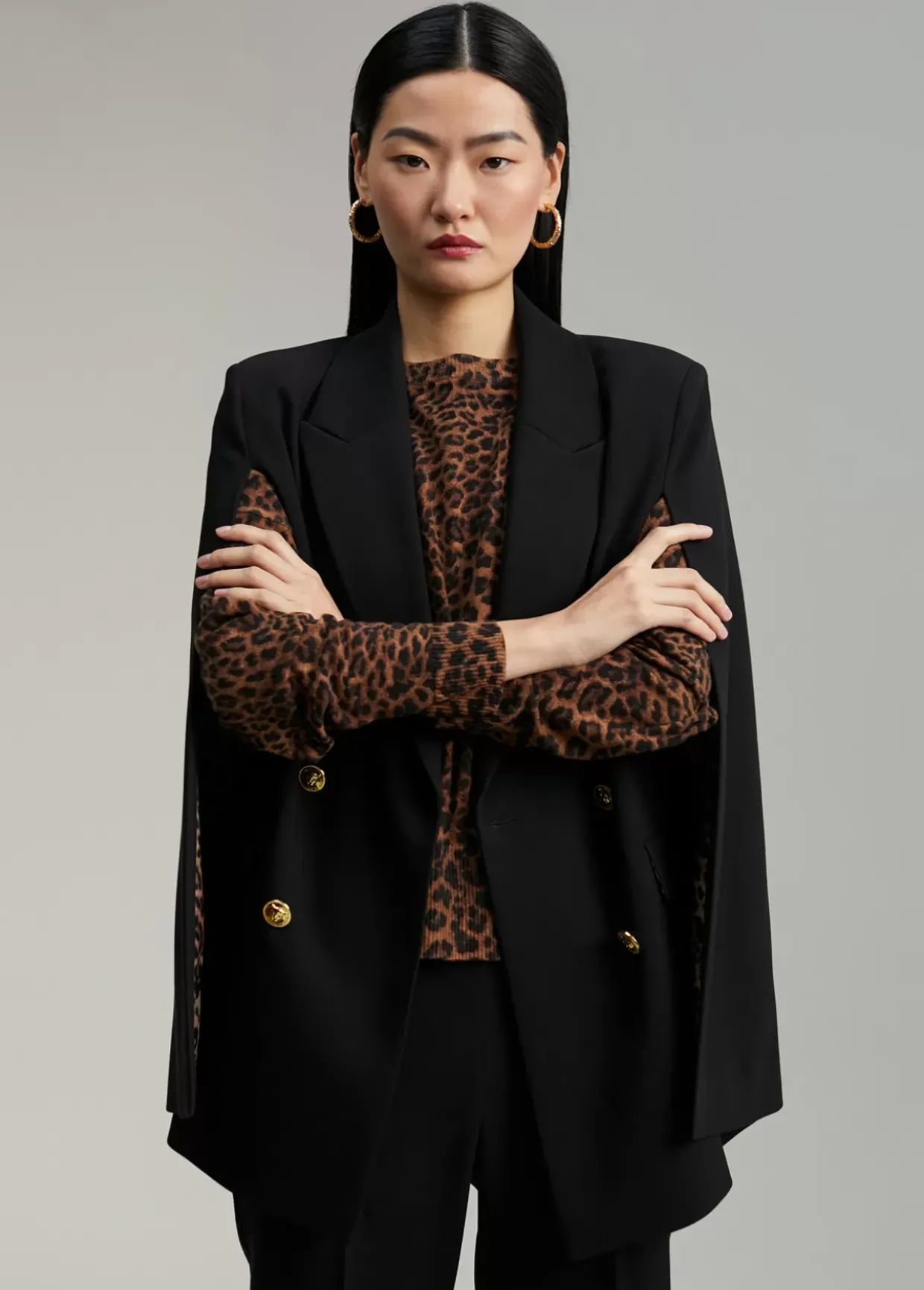 Blazer tipo capa