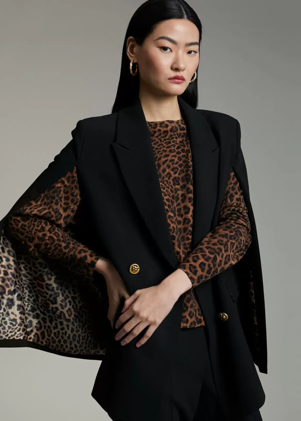 Blazer tipo capa
