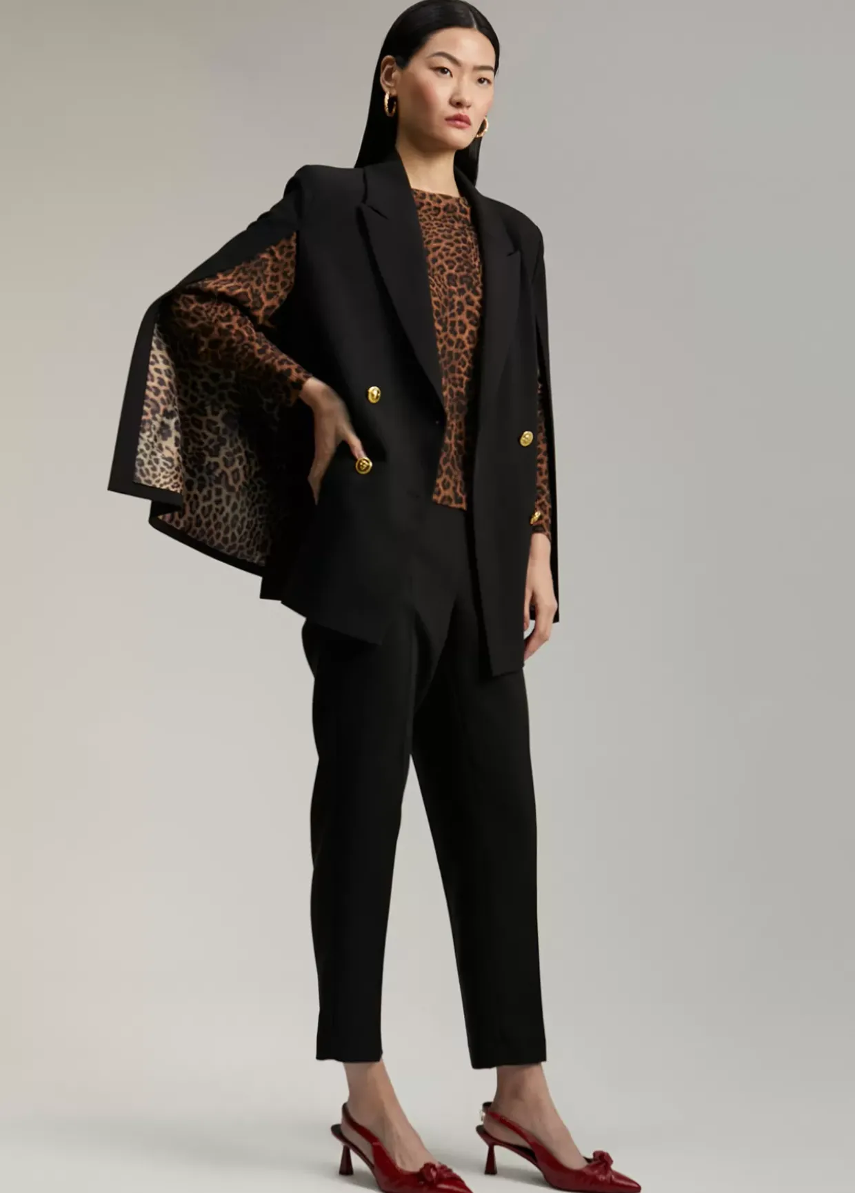 Blazer tipo capa