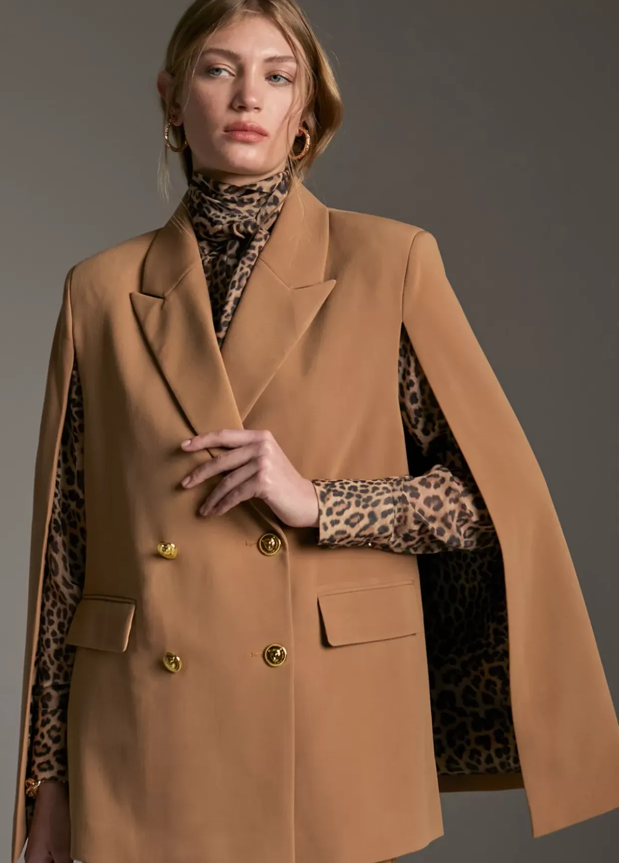 Blazer tipo capa