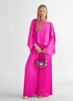 Blusa/capa satinada