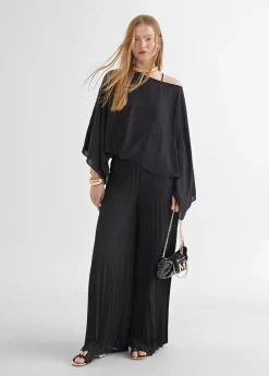 Blusa/capa satinada