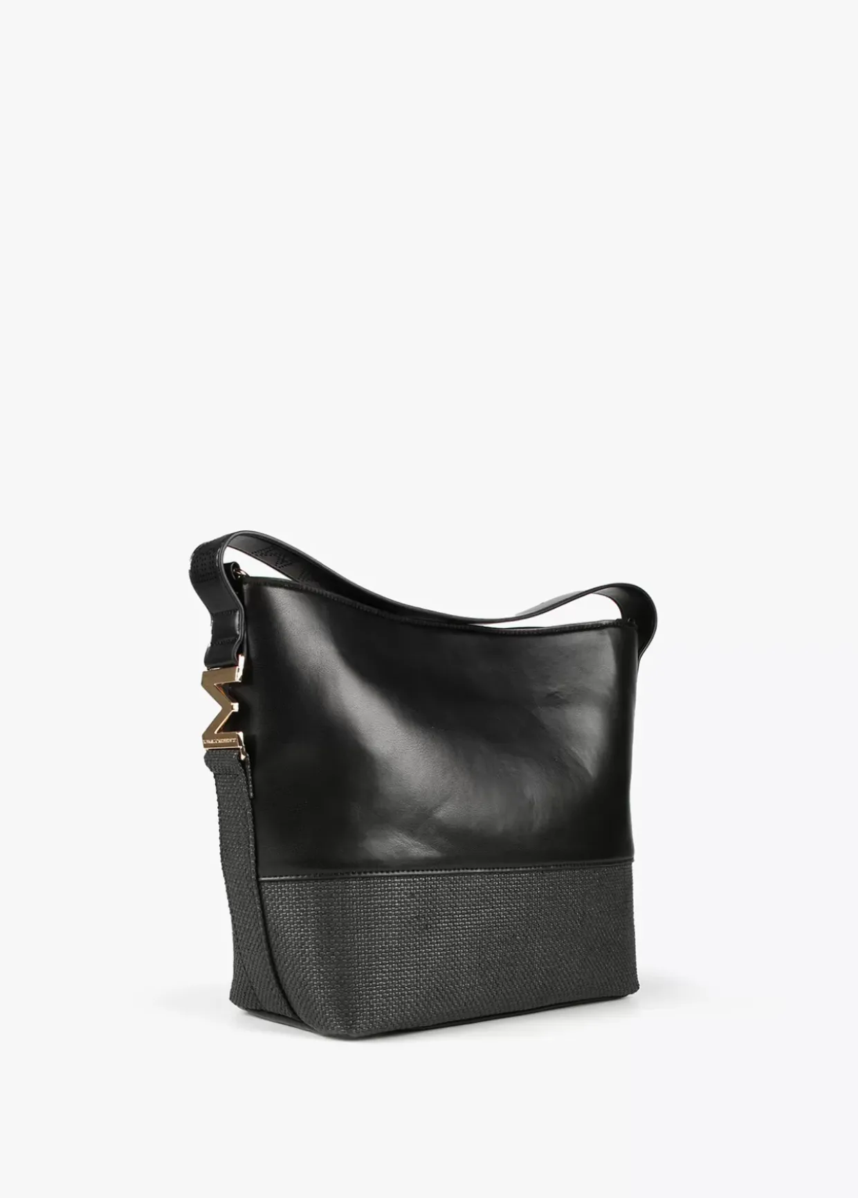 Bolso bandolera materiales combinados