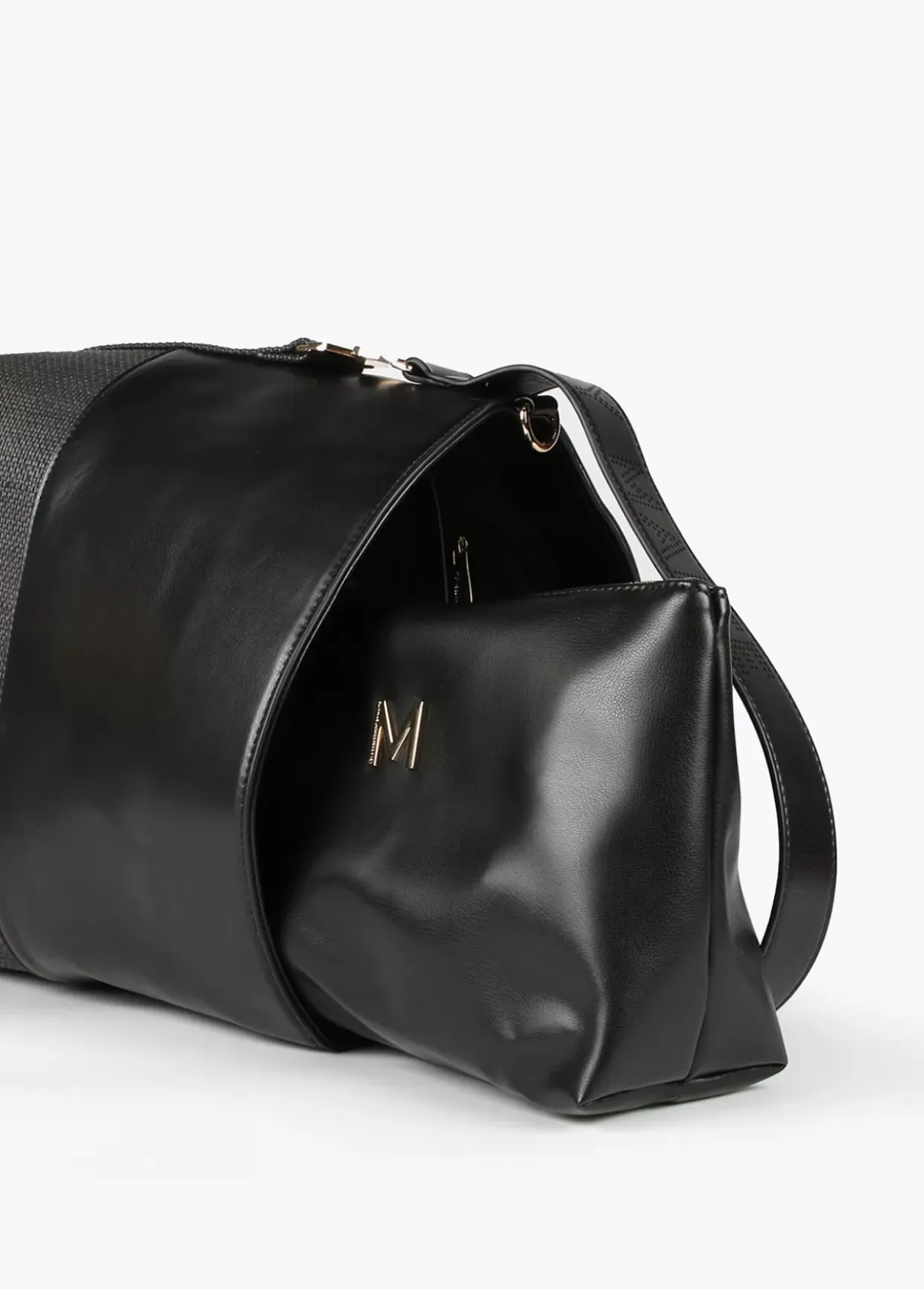 Bolso bandolera materiales combinados