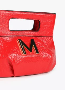 Bolso de mano con frunces