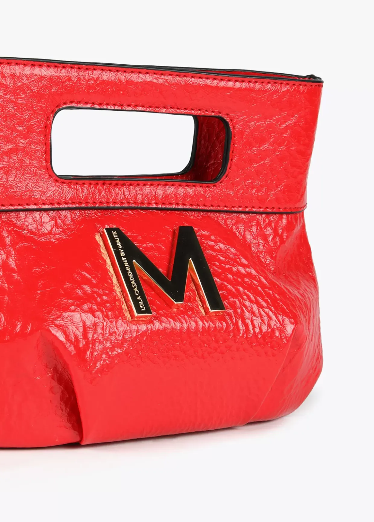 Bolso de mano con frunces