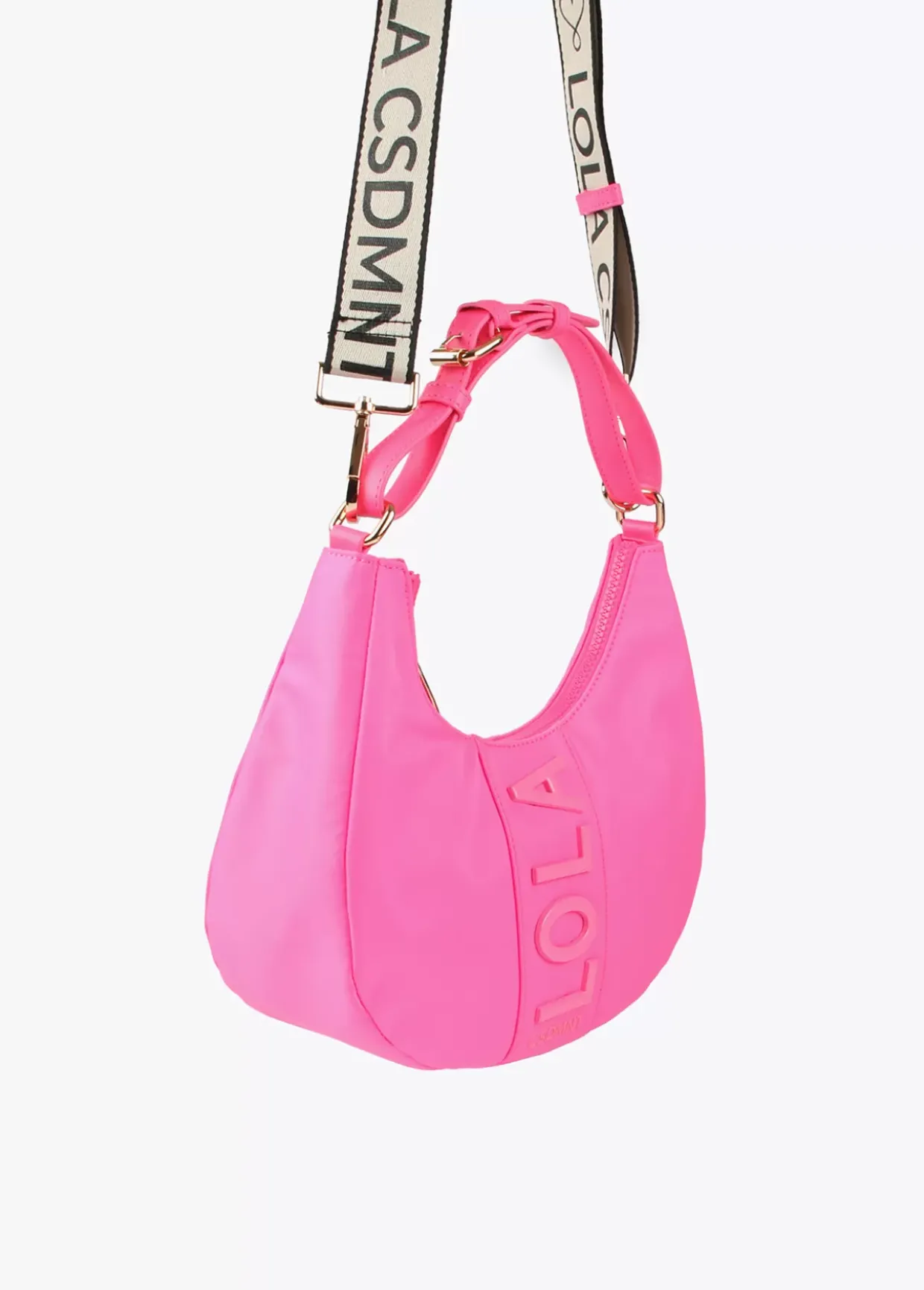 Bolso media luna fluor