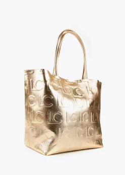 Bolso shopper metalizado
