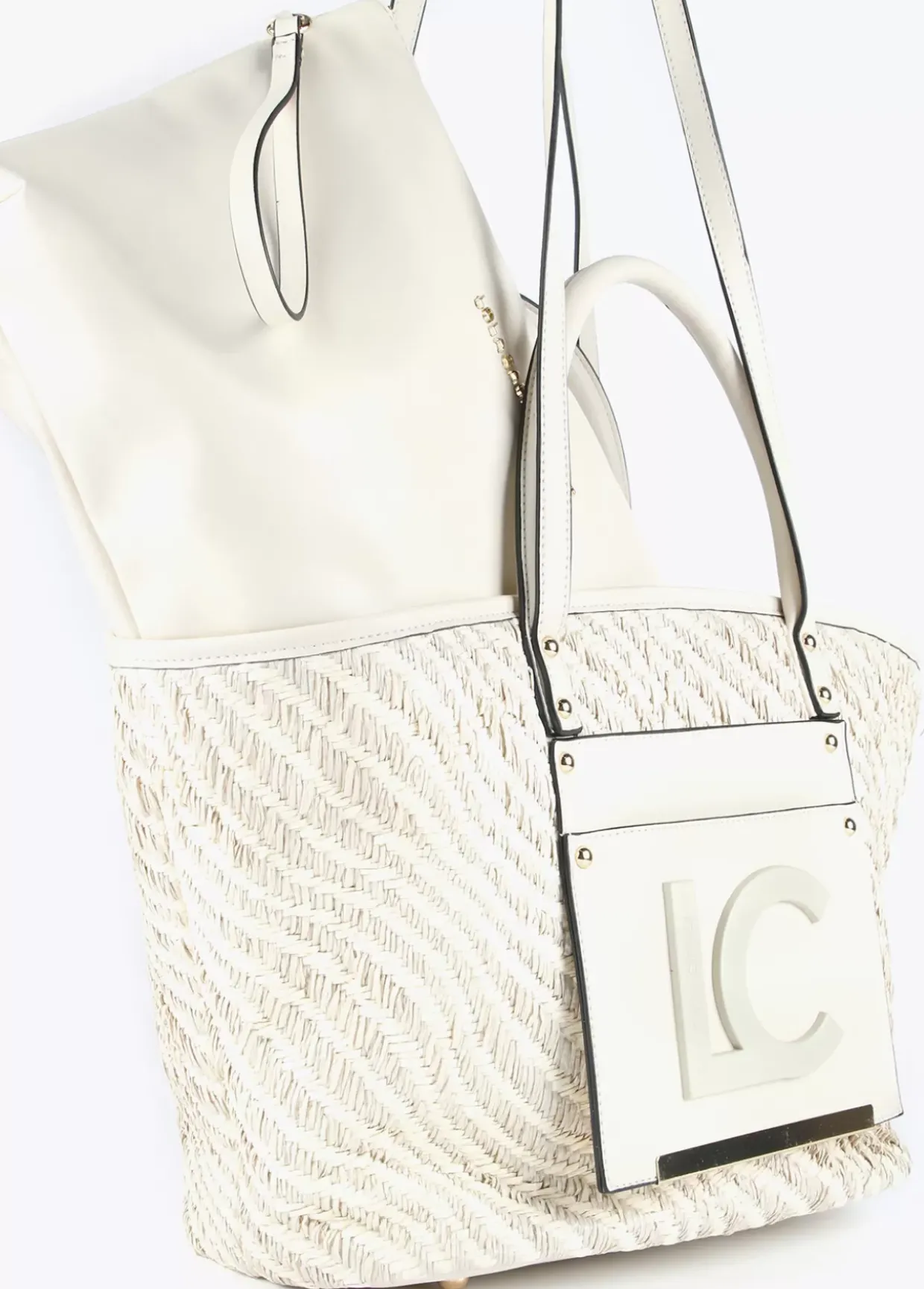 Bolso shopper tipo cesta