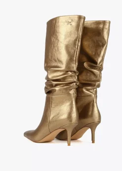 Bota caña fruncida