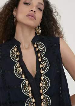 Caftan corto bordado