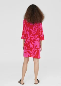 Caftan corto estampado