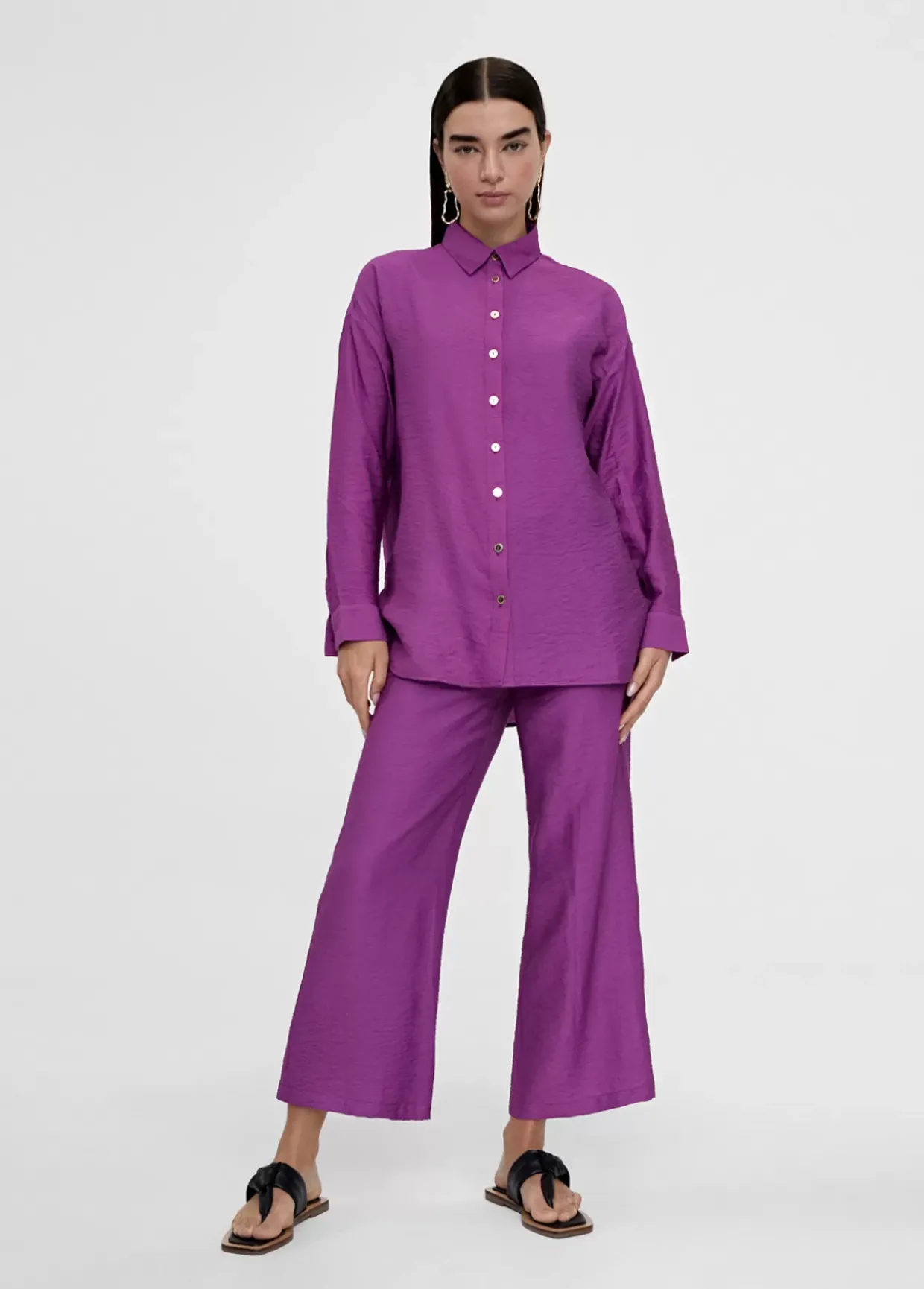Camisa basica manga larga
