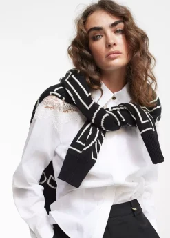 Camisa con encaje