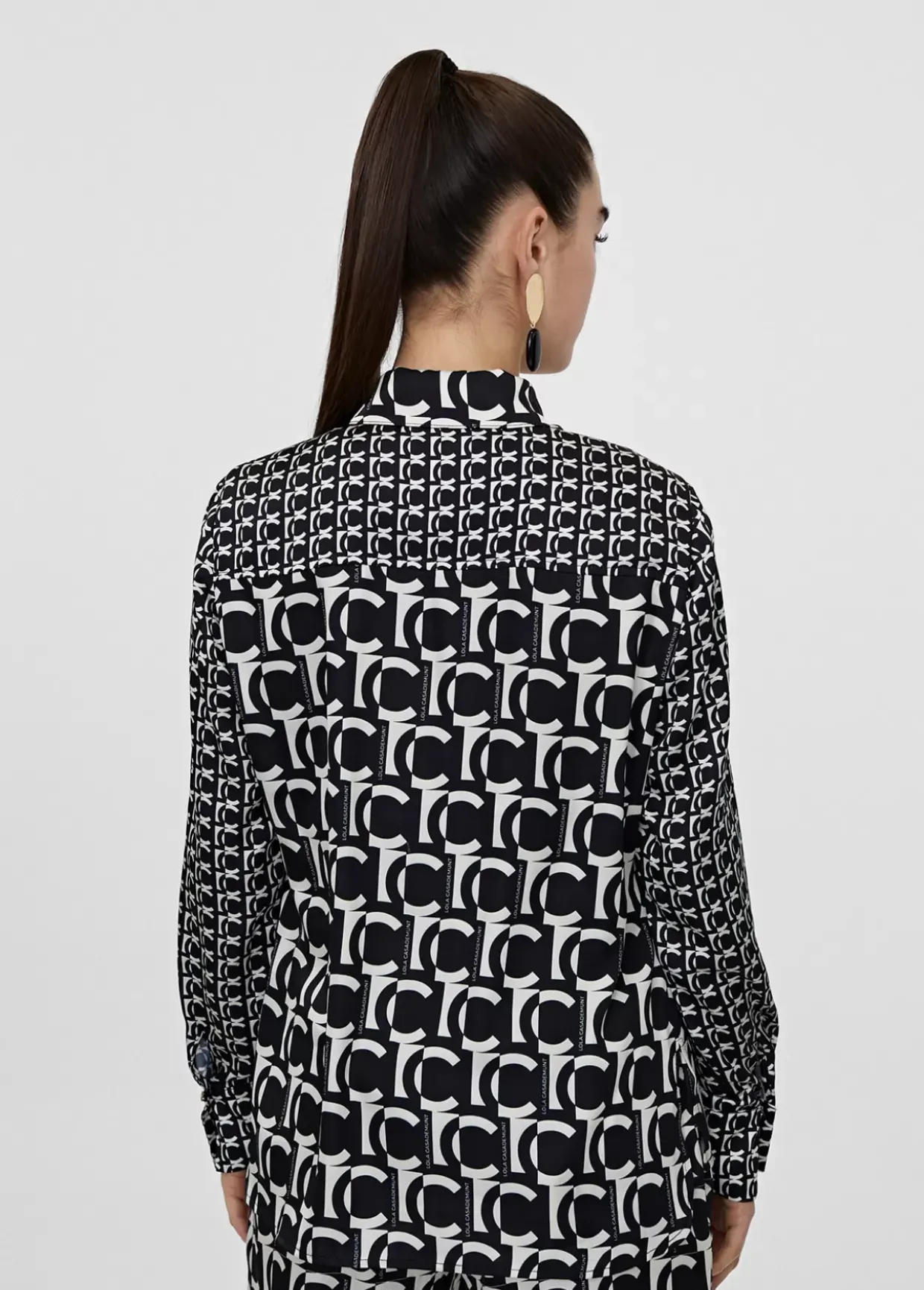 Camisa fluida monograma