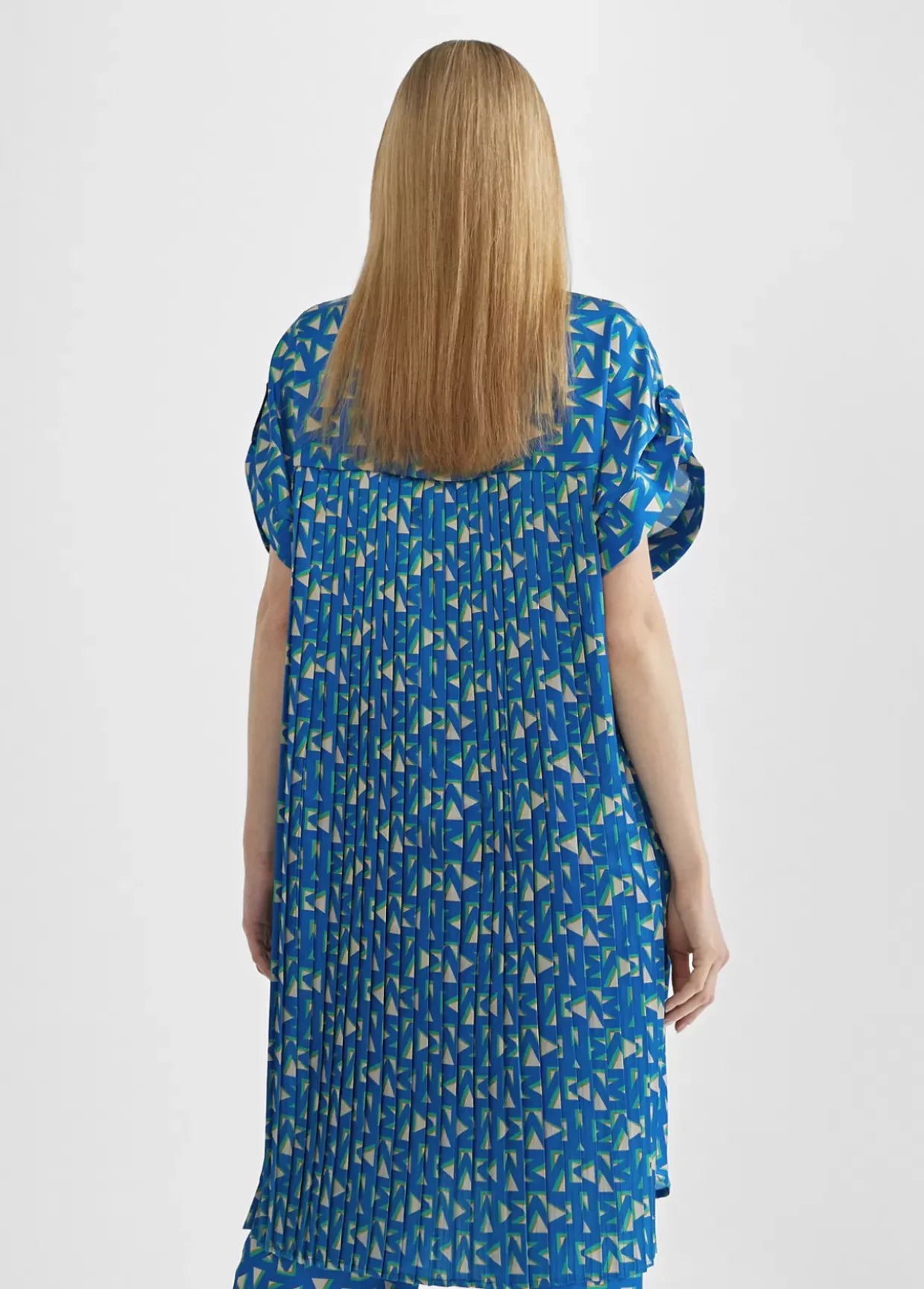 Camisa larga estampada