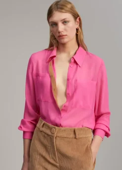 Camisa transparencia bolsillos