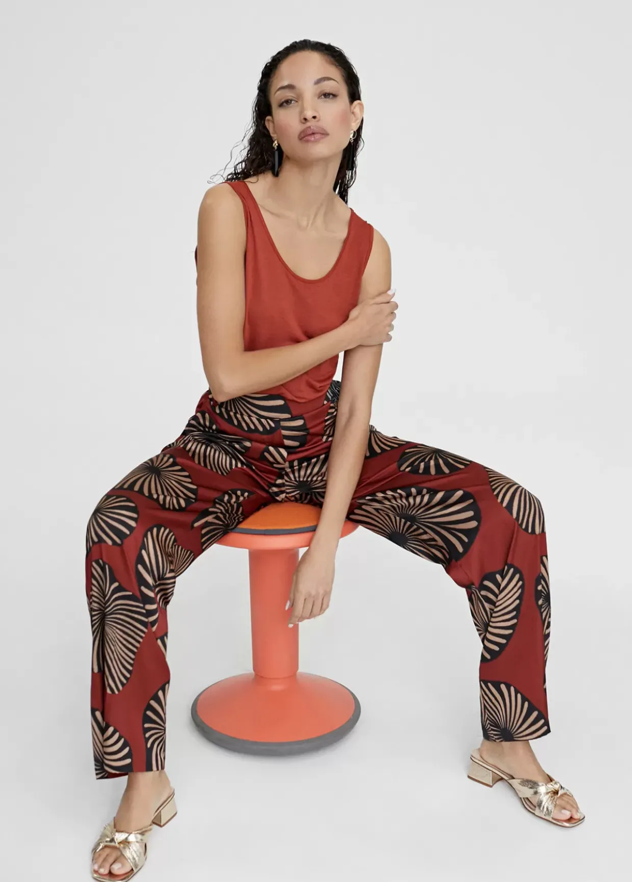 Camiseta lisa de tirantes