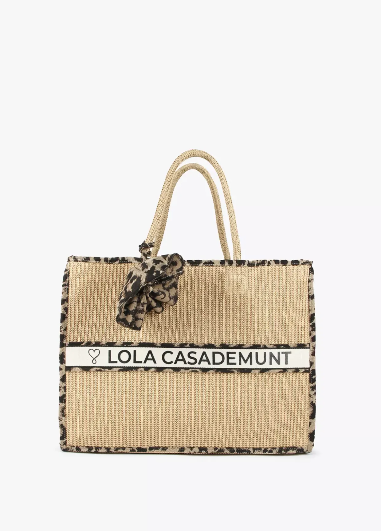Capazo detalles animal print