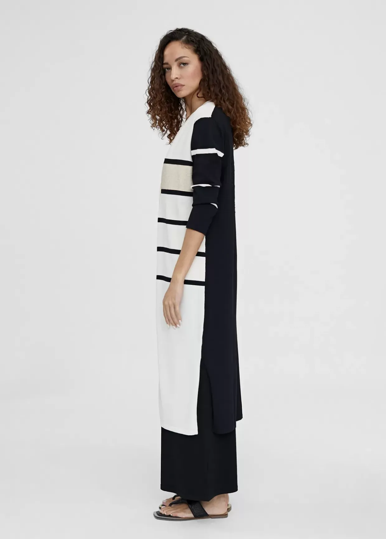 Cardigan punto de rayas