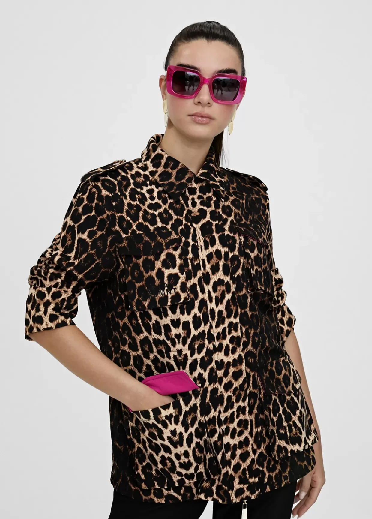 Chaqueta en print animal