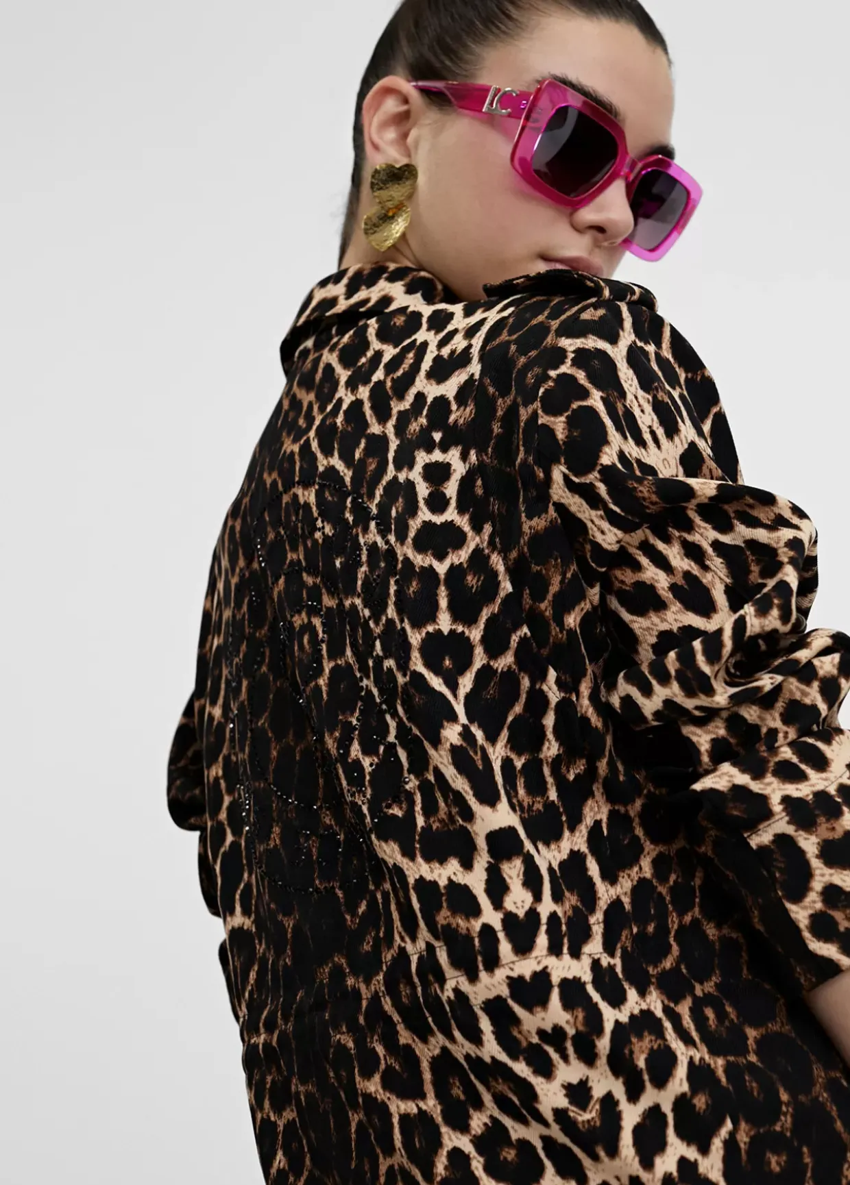 Chaqueta en print animal