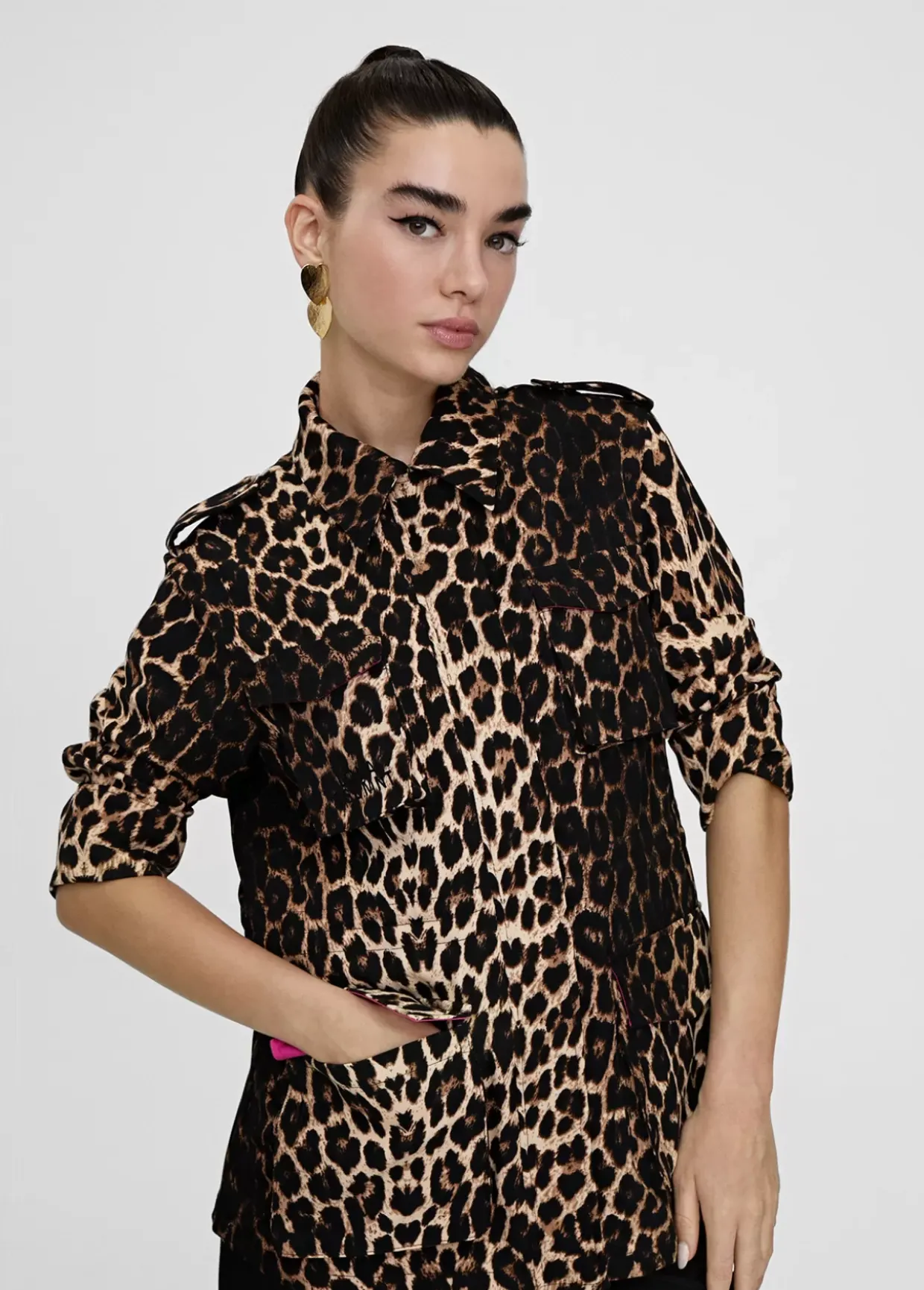 Chaqueta en print animal