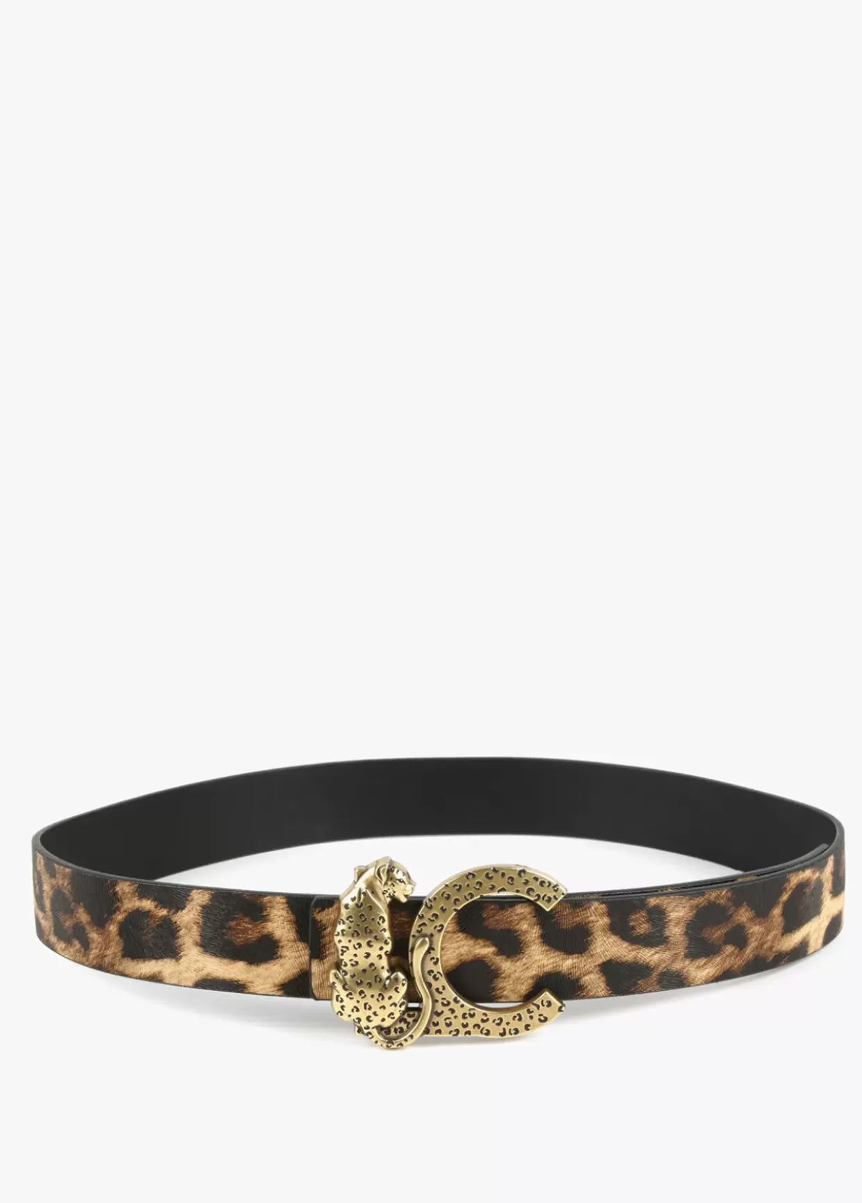 Cinturón reversible animal print