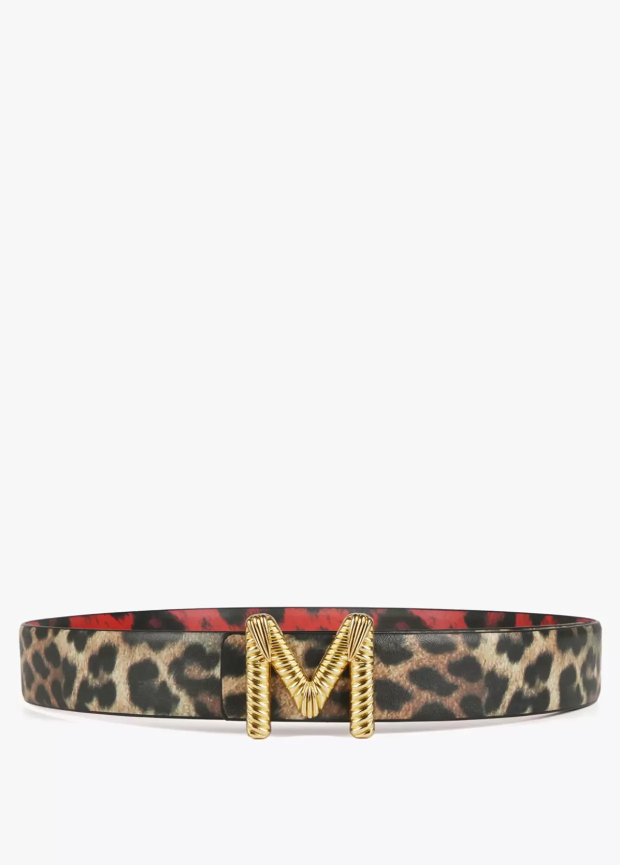Cinturón reversible animal print