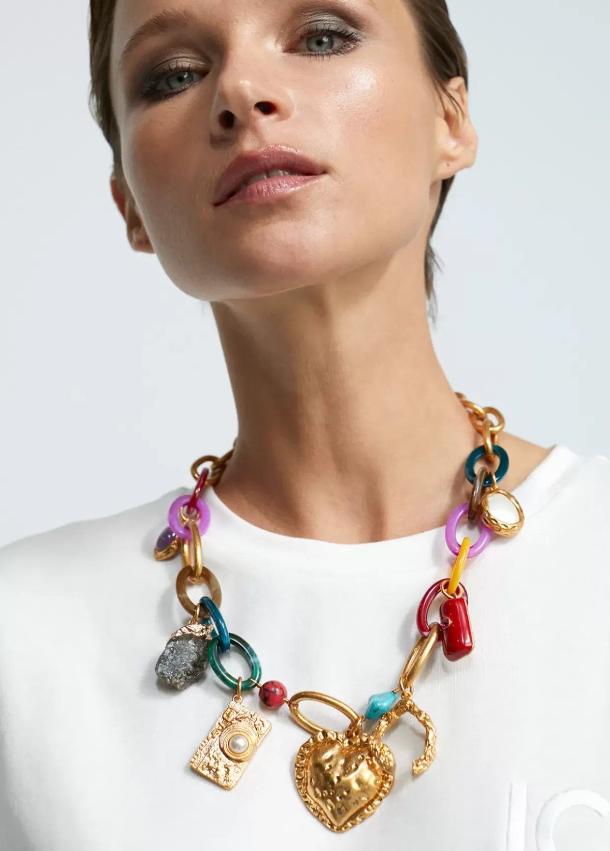 Collar colores y charms