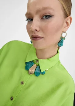 Collar con colgante turquesa