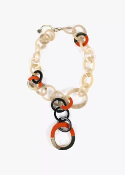 Collar de aros bicolor