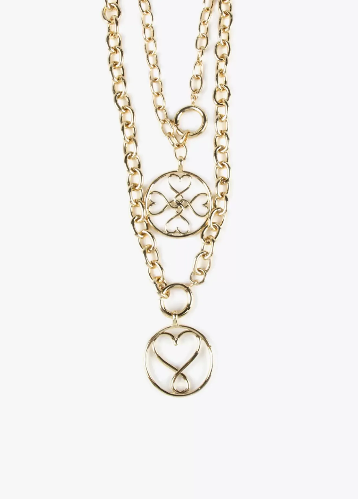 Collar doble medalla