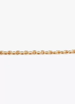 Collar gargantilla dorada con textura