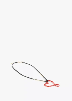 Collar largo corazón infinito