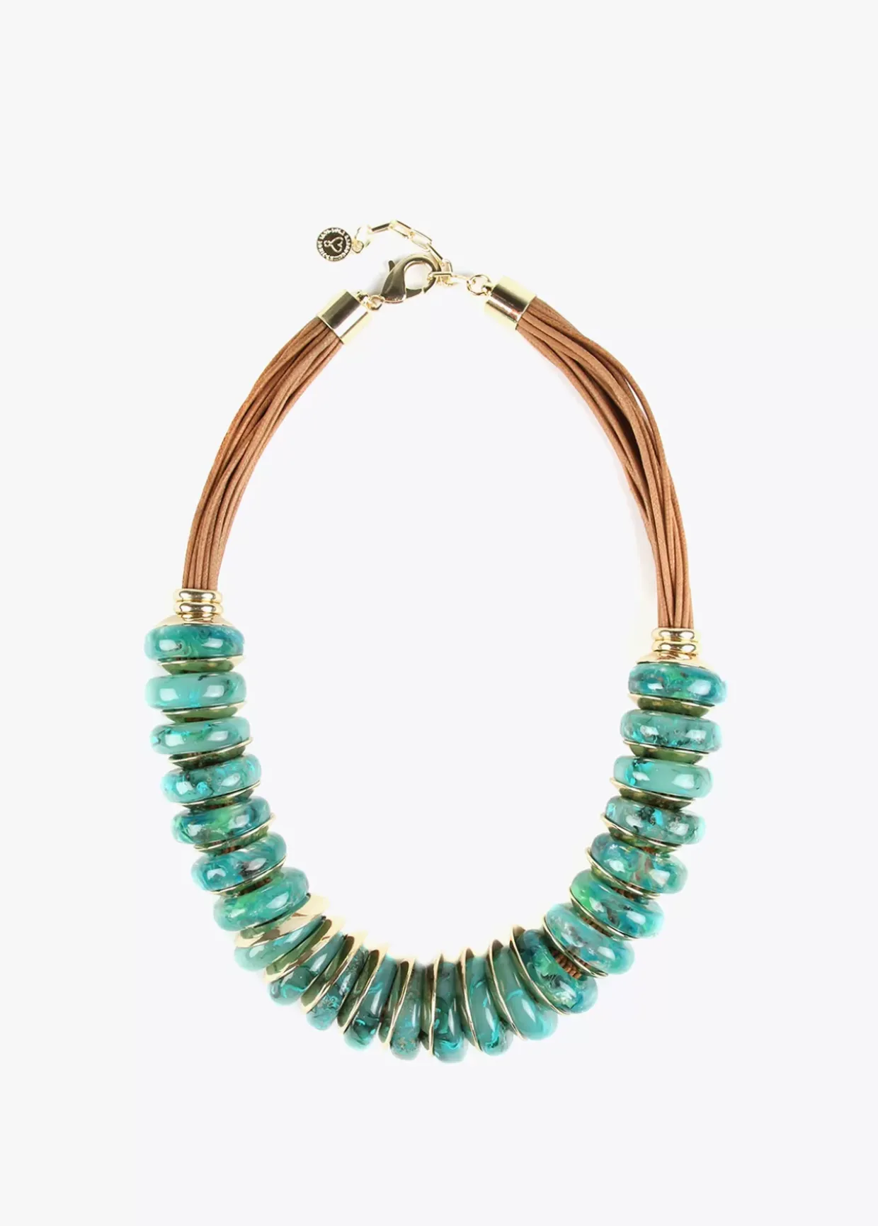 Collar multi piezas turquesa