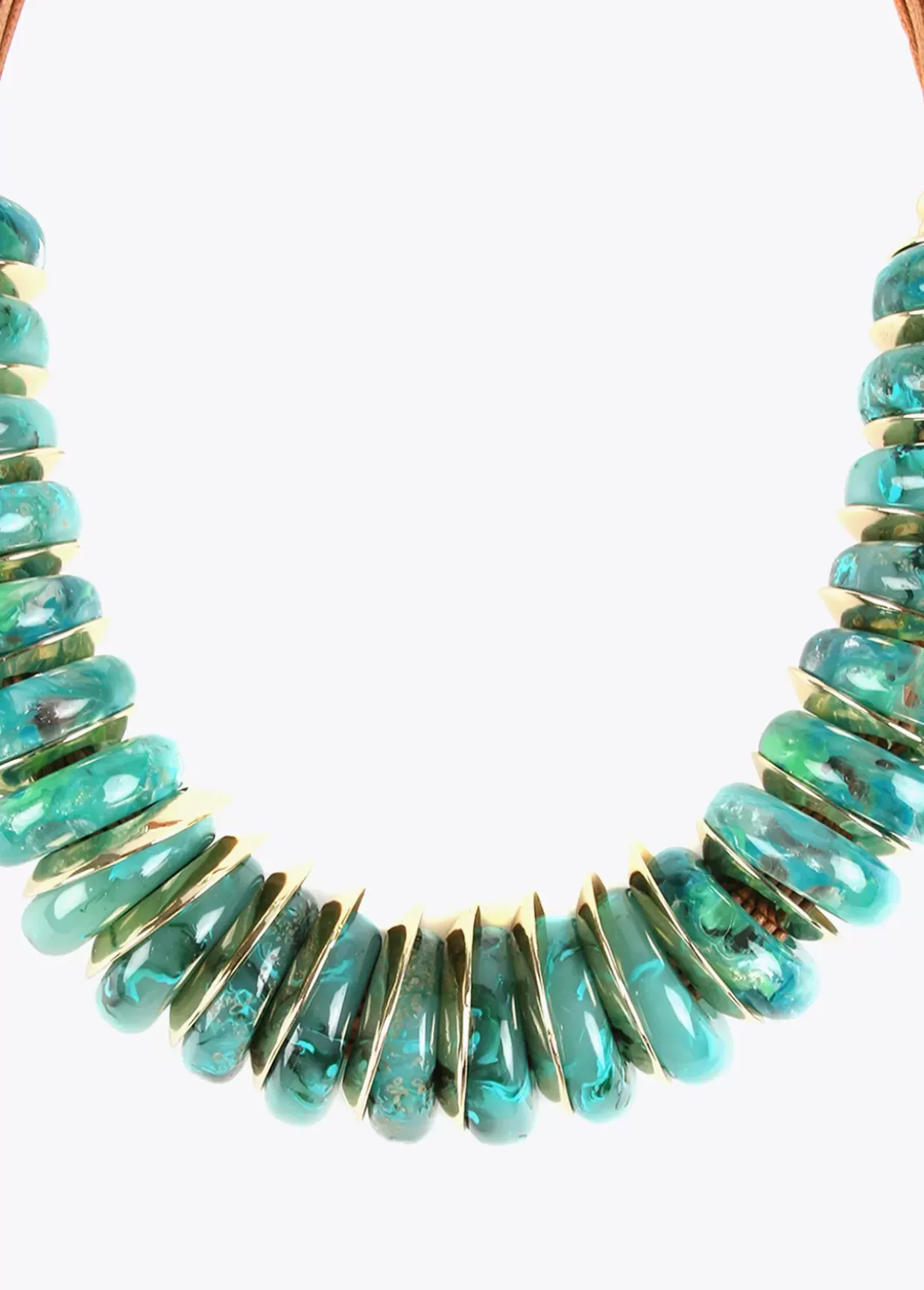 Collar multi piezas turquesa