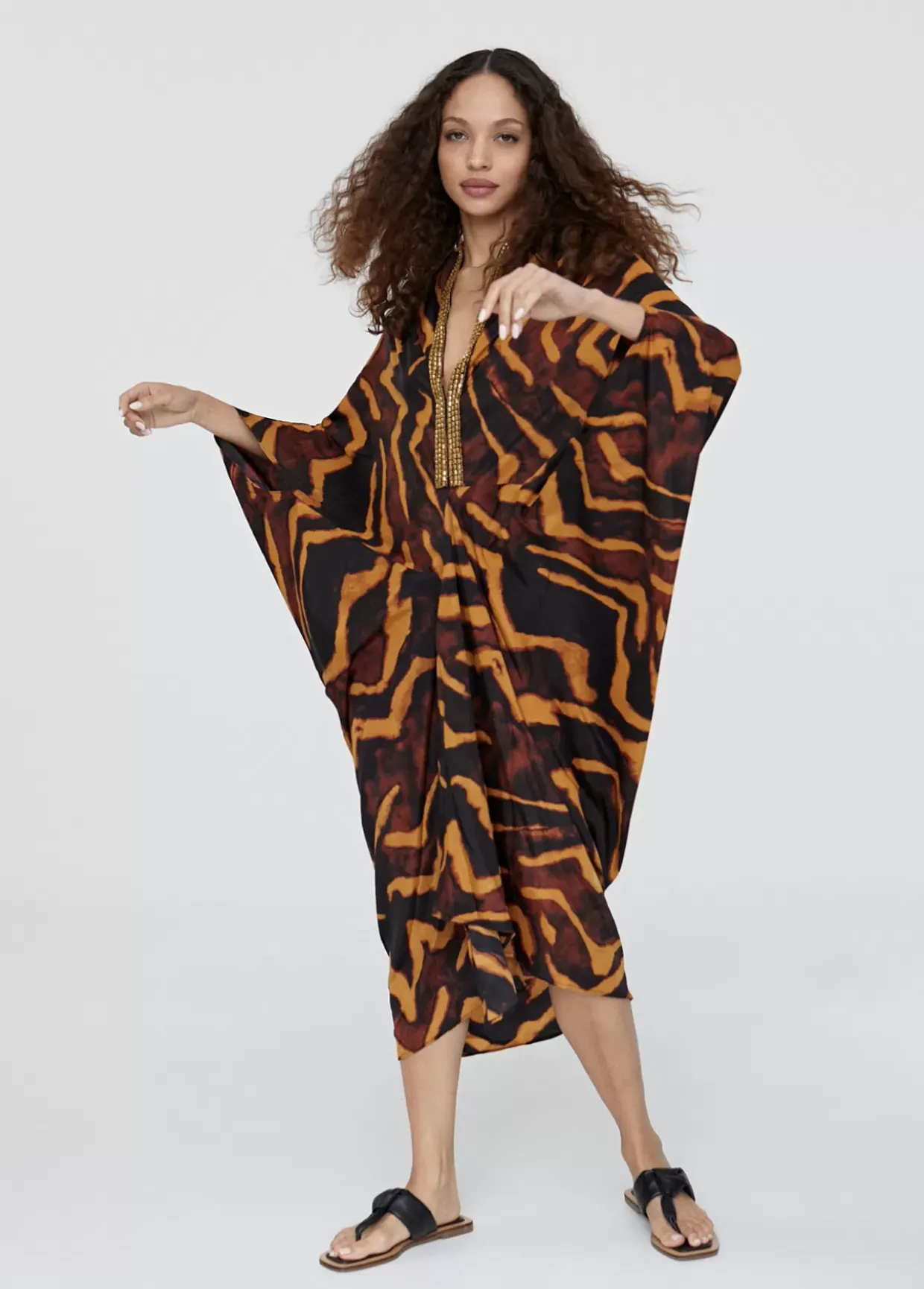 Kimono estampado en cebra
