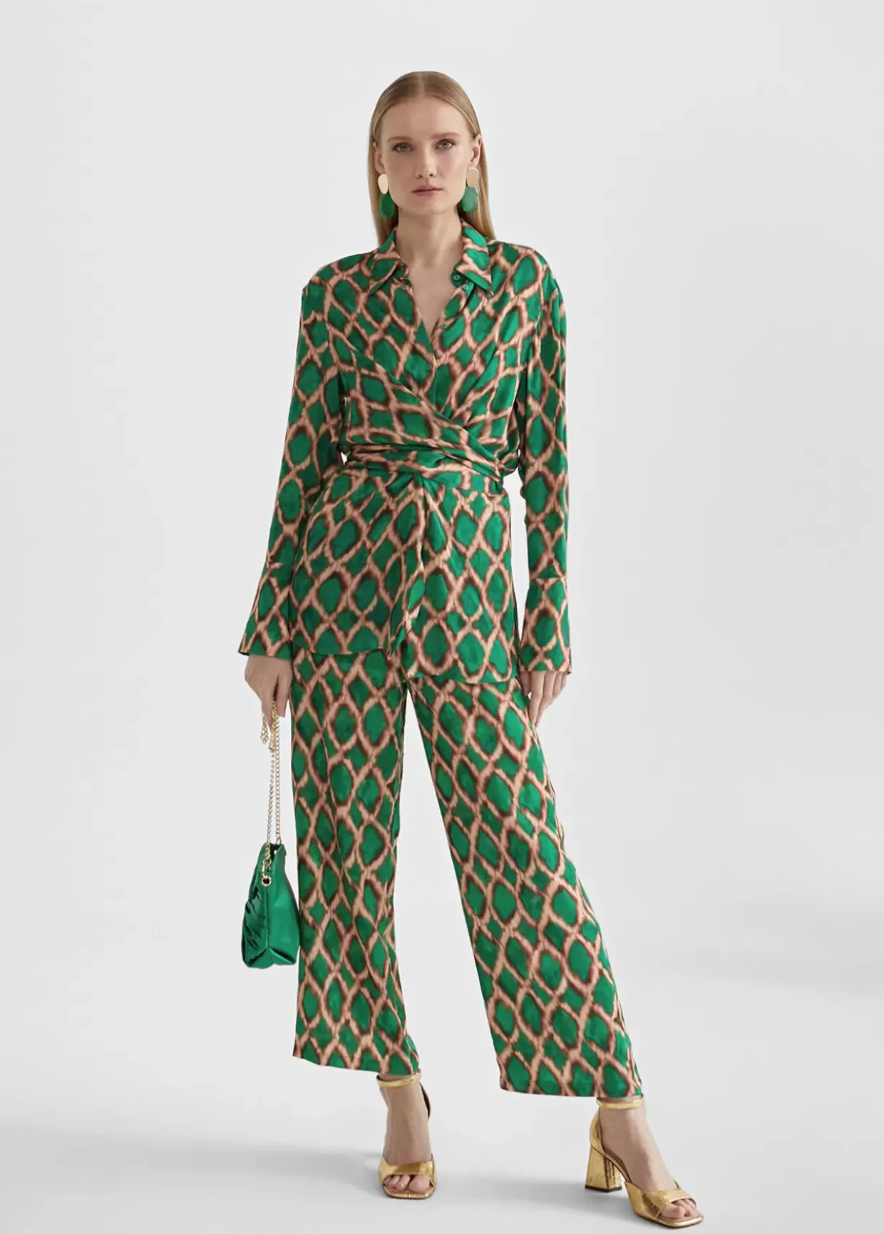 Pantalón culotte estampado