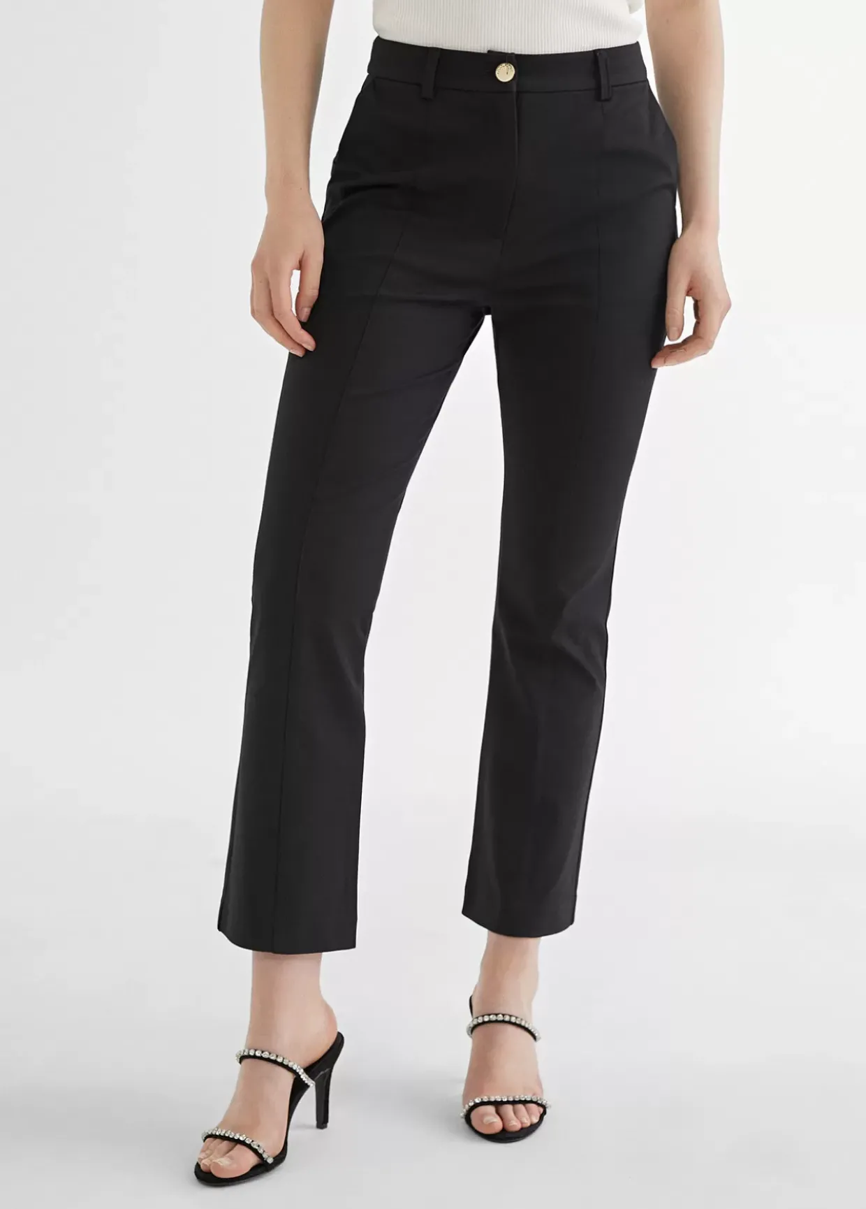Pantalón de punto campana