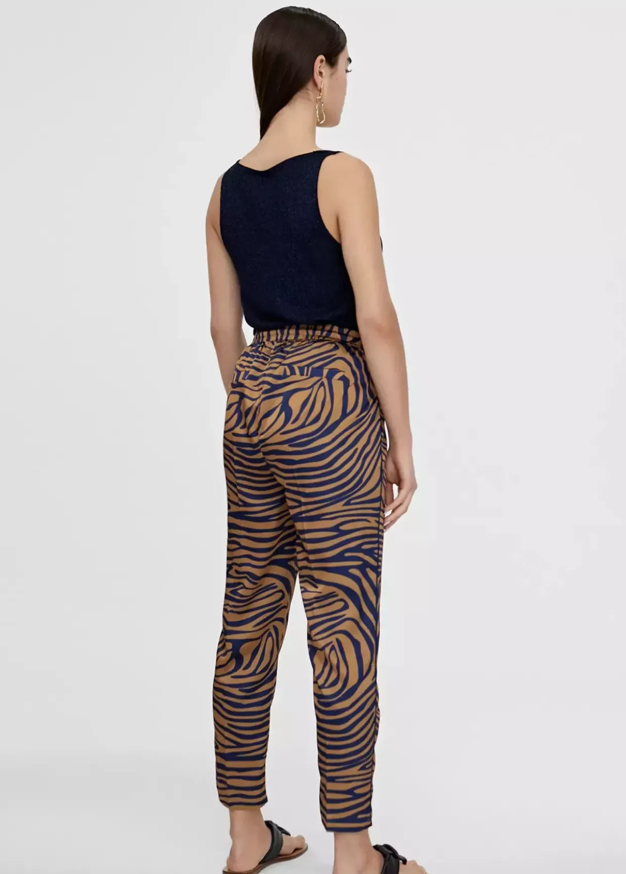 Pantalón jogging estampado cebra