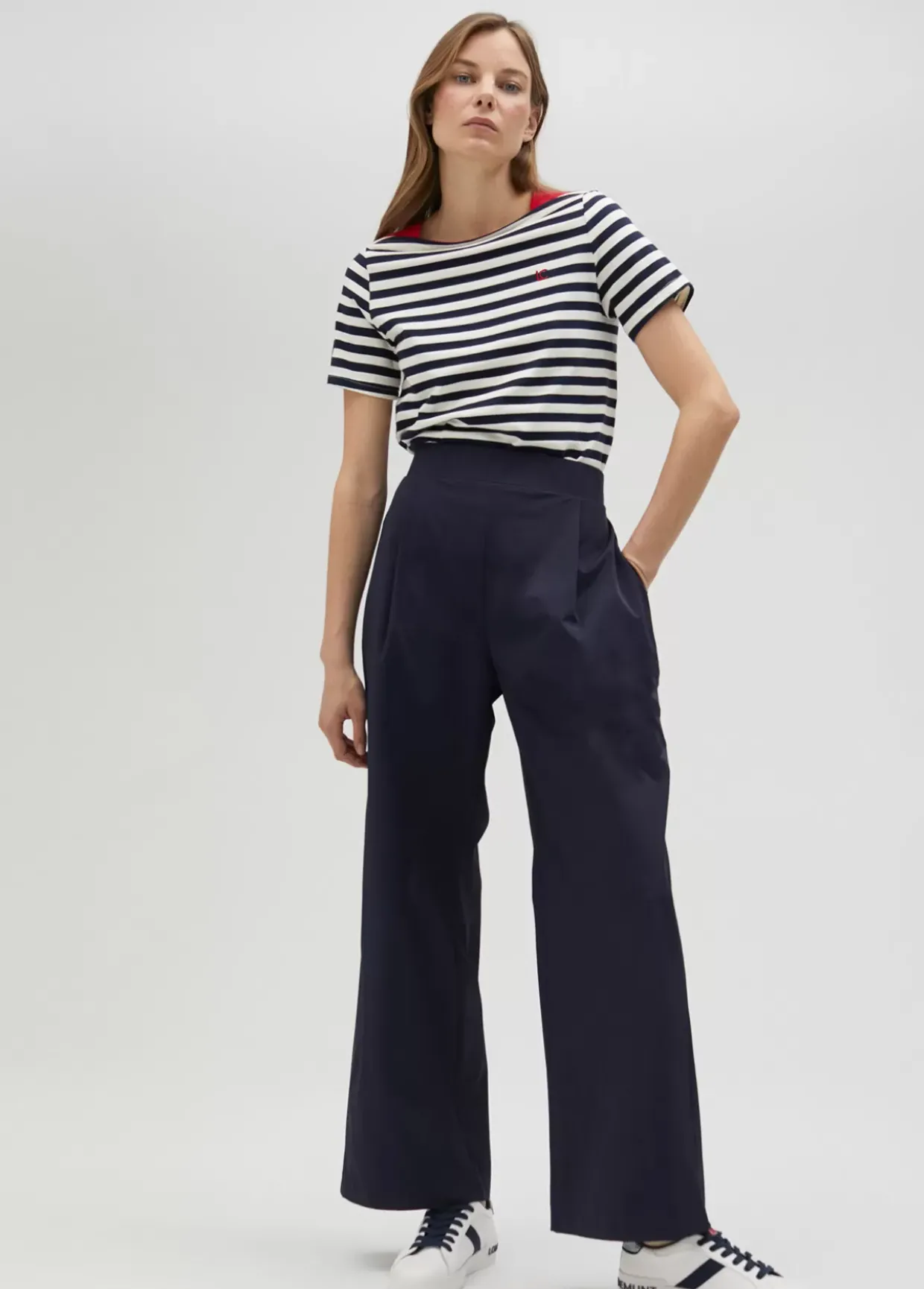 Pantalón wideleg técnico de tiro alto - Lola Casademunt